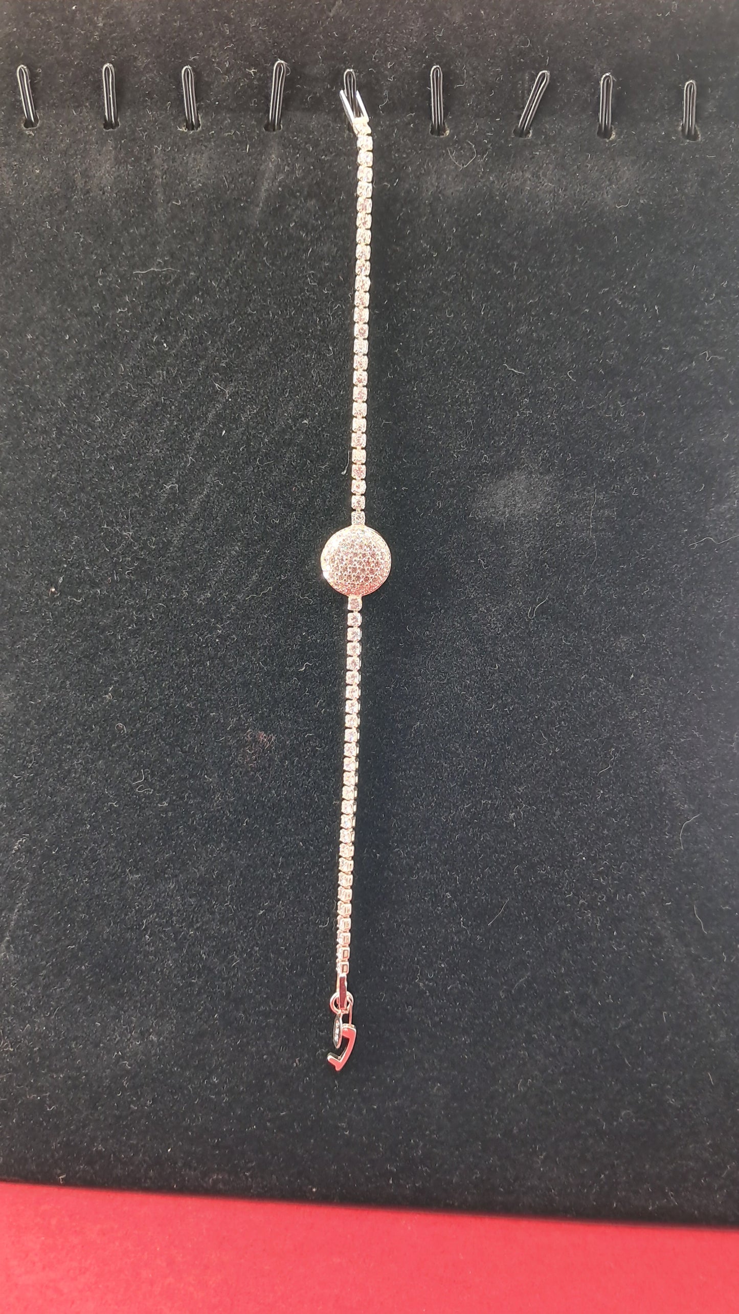 Pulsera Plata 925 — Esfera Pavé de Circonitas