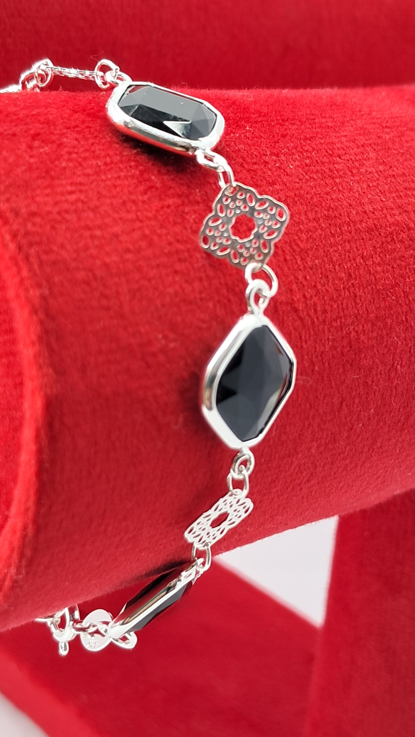 Pulsera Alhambra Noir - Plata 925