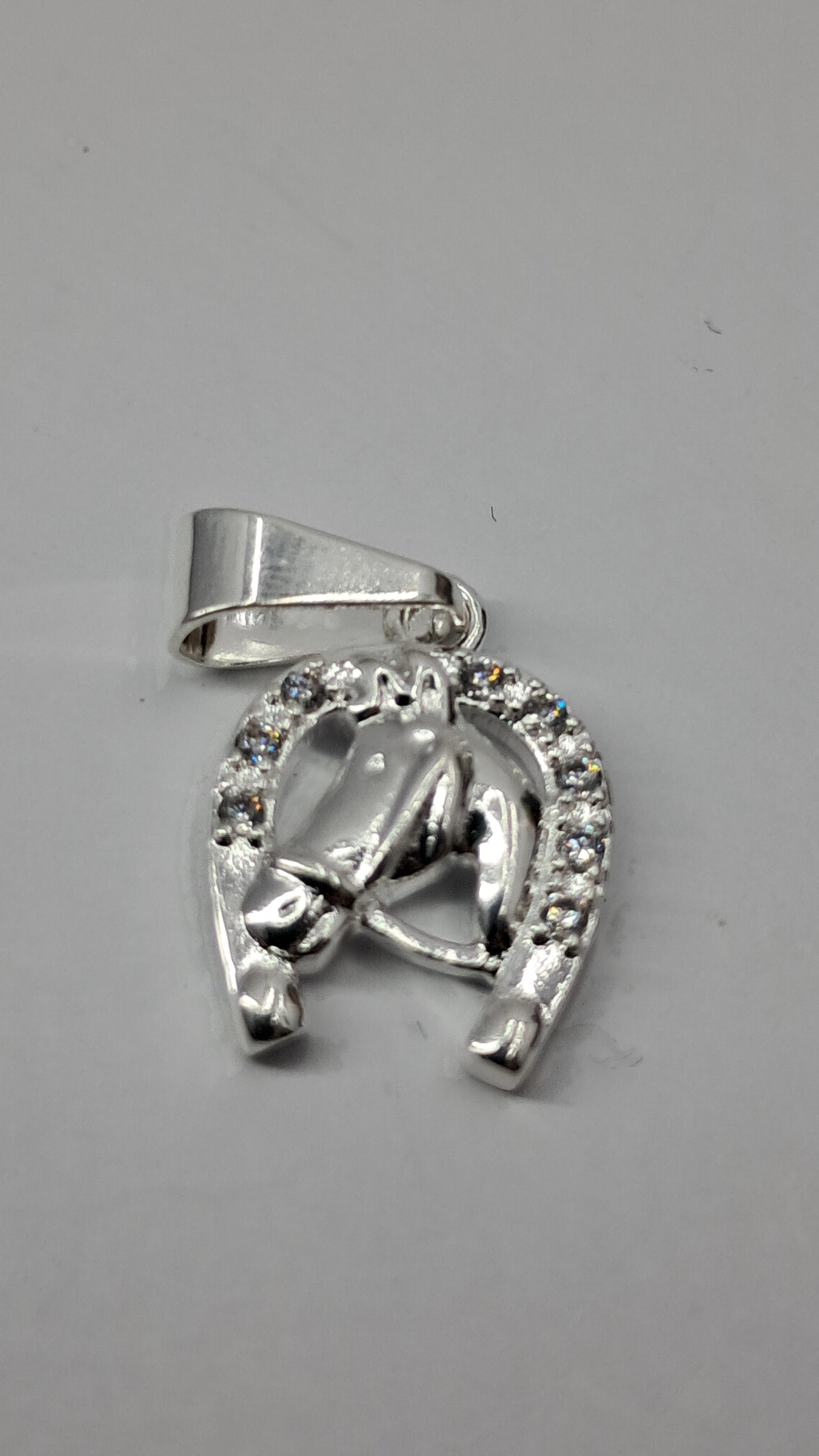 Dije Herradura & Caballo Brillante – Plata 925