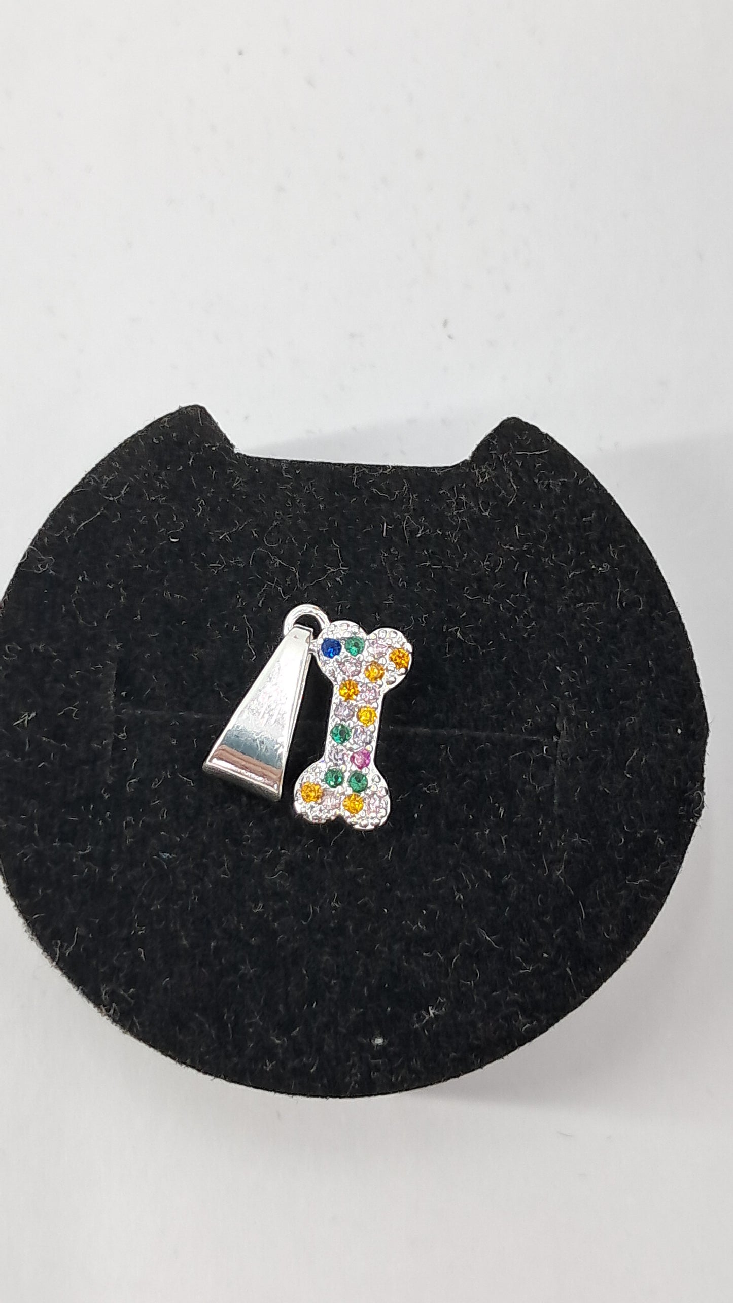 Dije Huellita Arcoíris - Plata 925