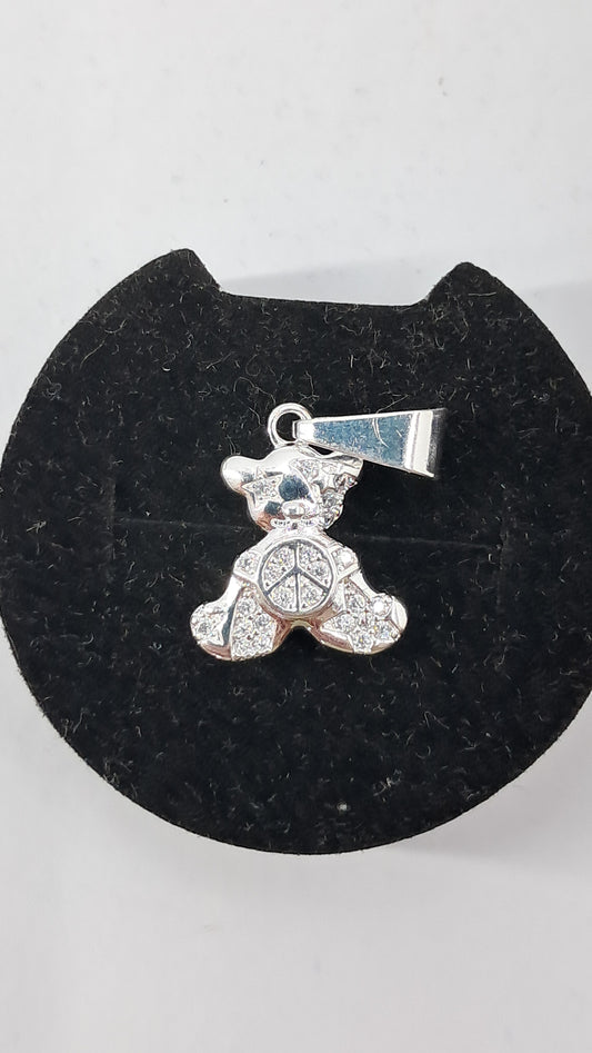 Dije Osito de la Paz Brillante - Plata 925