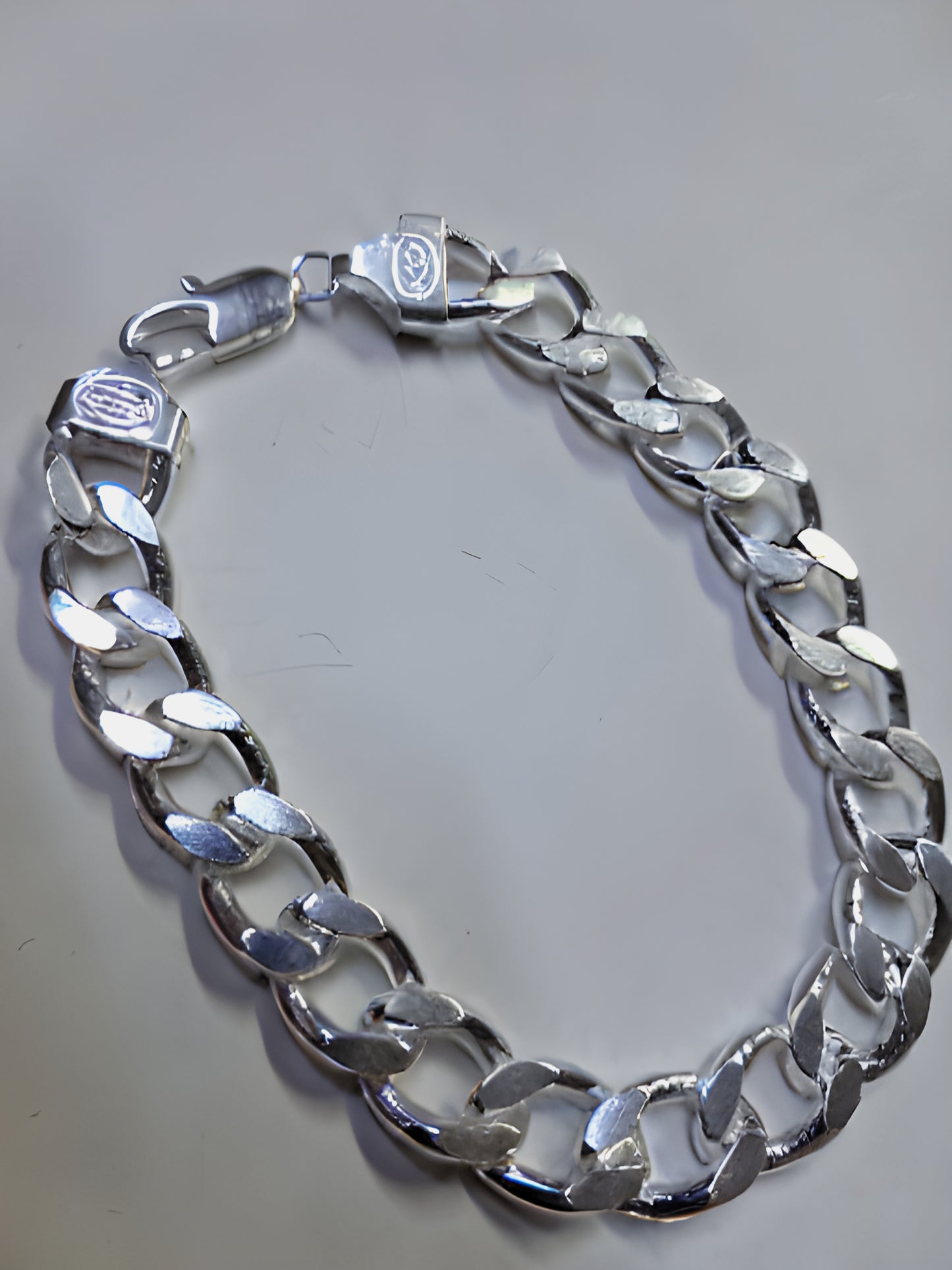 Pulsera Cubana de Plata 925 para Hombre – 20 cm | 28,4 g