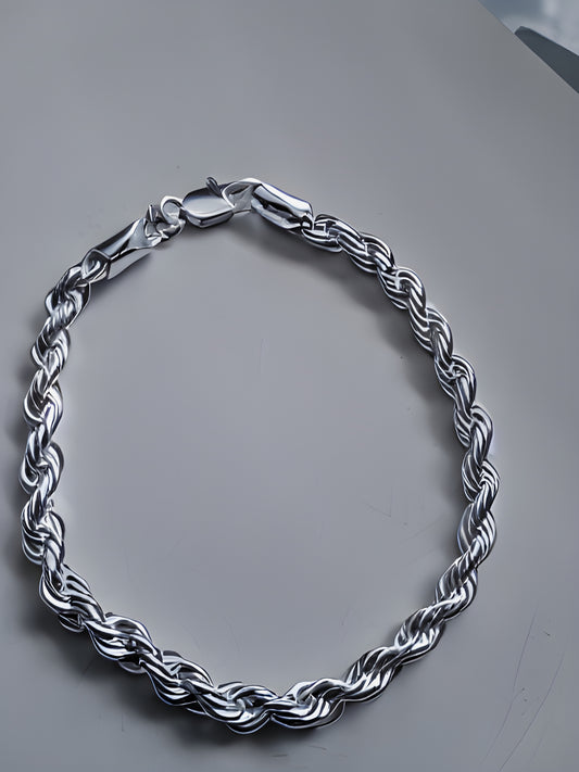 Pulsera Trenzada de Plata 925 – 20 cm (13.8 g)