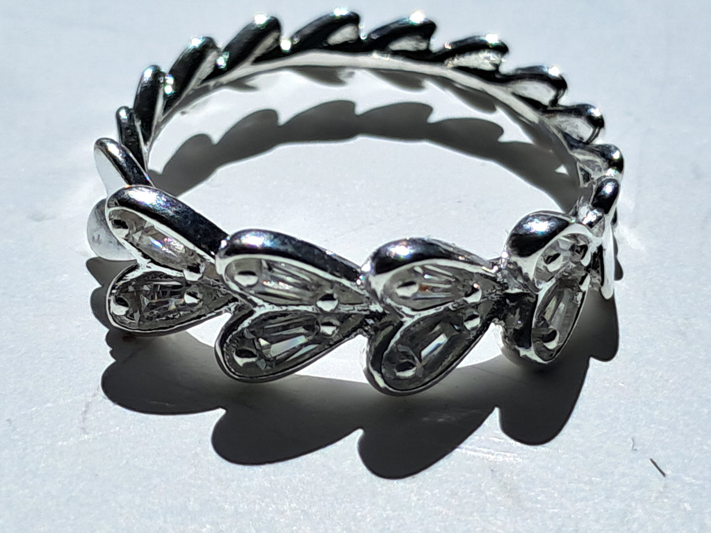 Anillo Corazones Entrelazados Plata 925