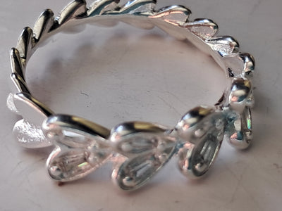 Anillo Corazones Entrelazados Plata 925