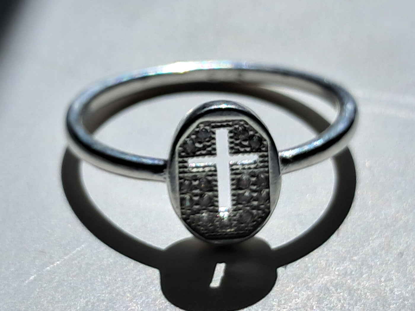 Anillo Cruz Minimalista Plata 925