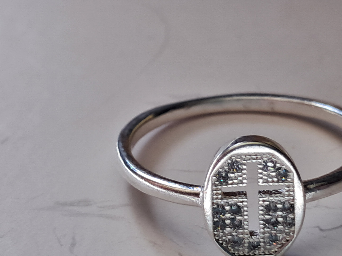 Anillo Cruz Minimalista Plata 925