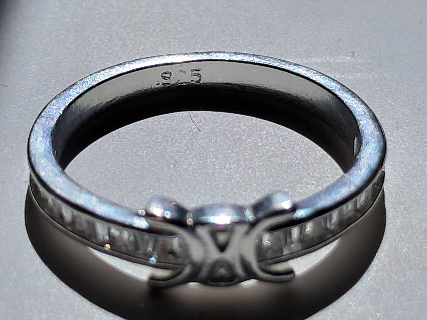 Anillo Plata 925 Símbolo Clásico