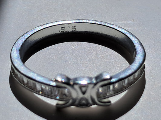 Anillo Plata 925 Símbolo Clásico