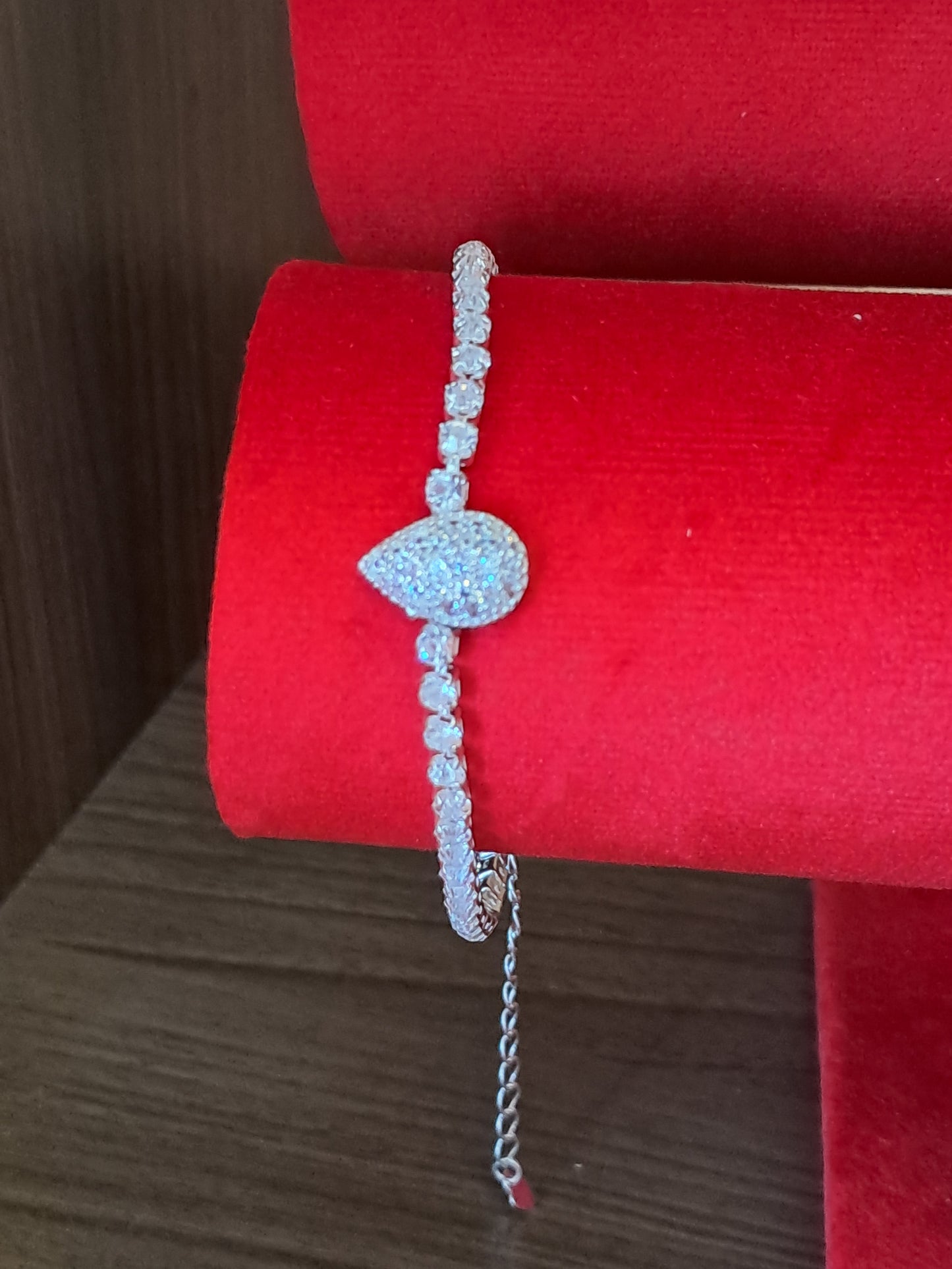 Pulsera Plata 925 — Gota Pavé de Circonitas