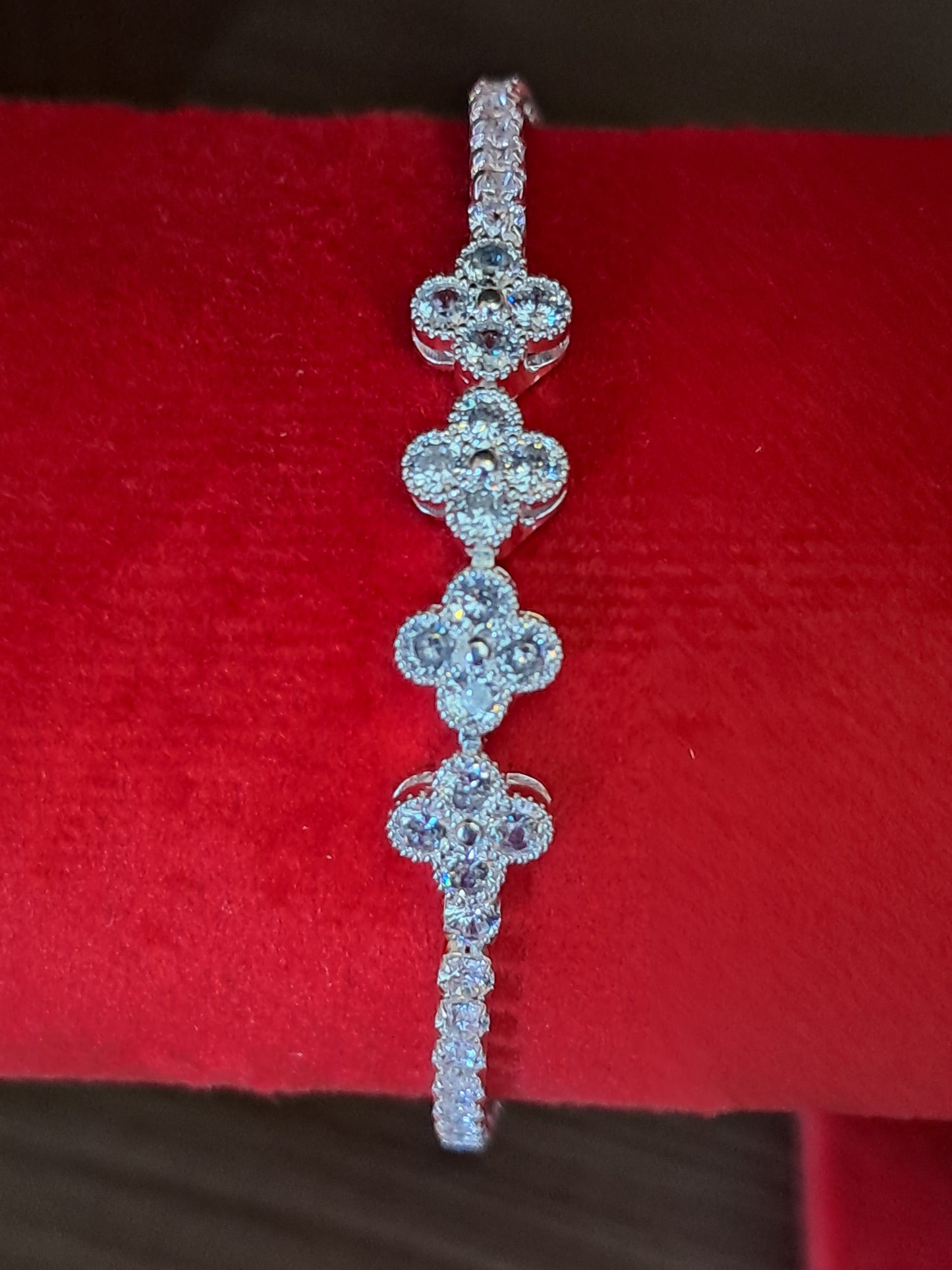 Pulsera Plata 925 — Tréboles Pavé de Circonitas