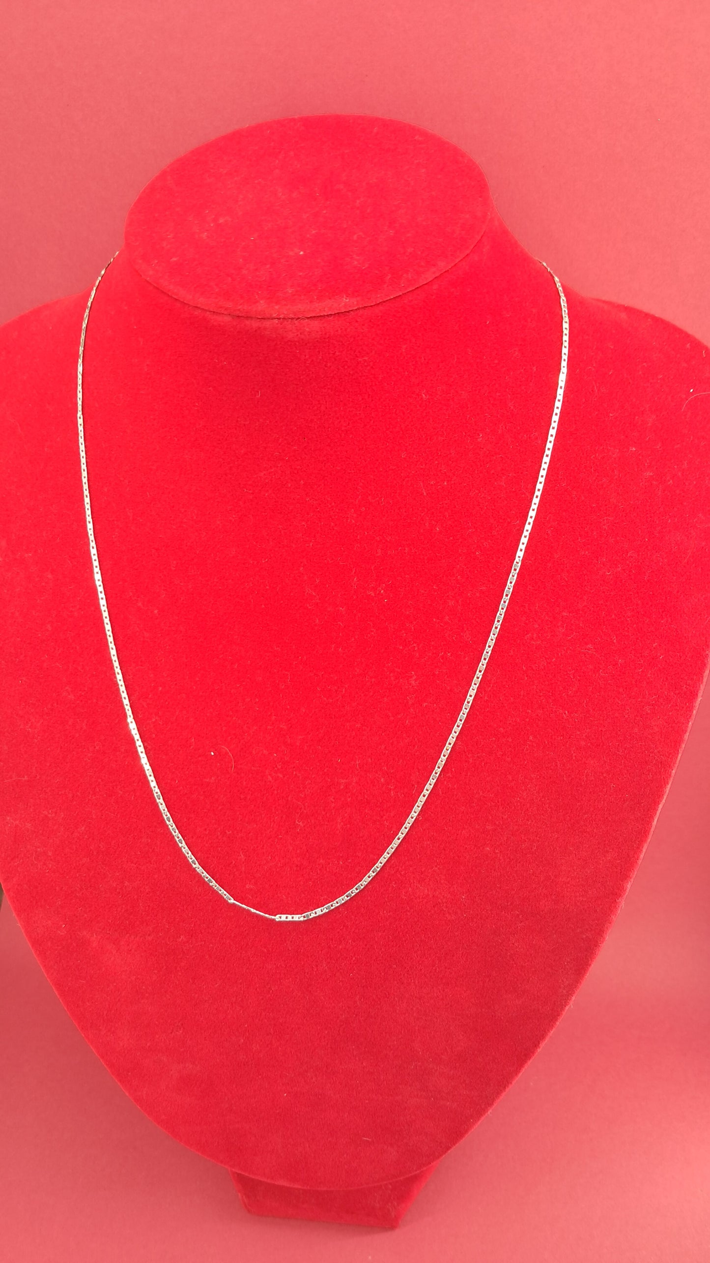 Cadena Plata 925 Hombre — Eslabón Fino Cuadrado