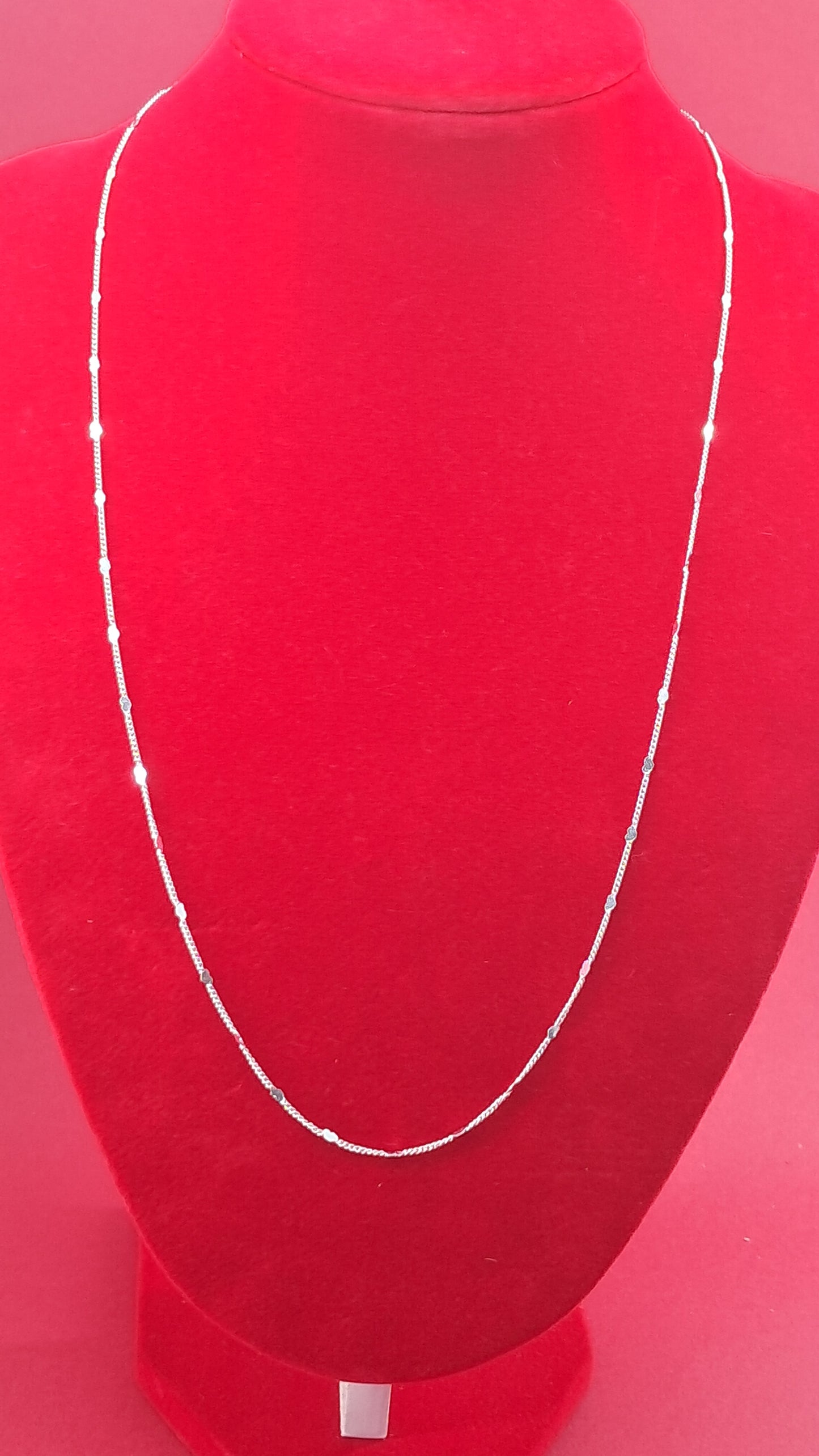 Collar Plata 925 — Diseño de Corazones Pulidos