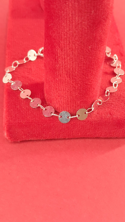 Pulsera Discos en Plata 925