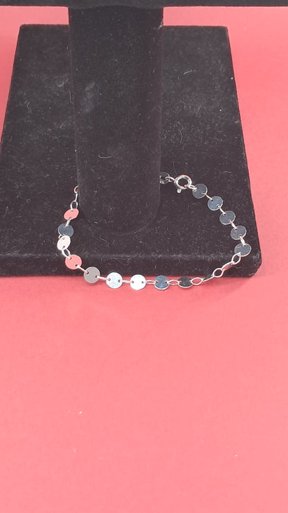 Pulsera Discos en Plata 925