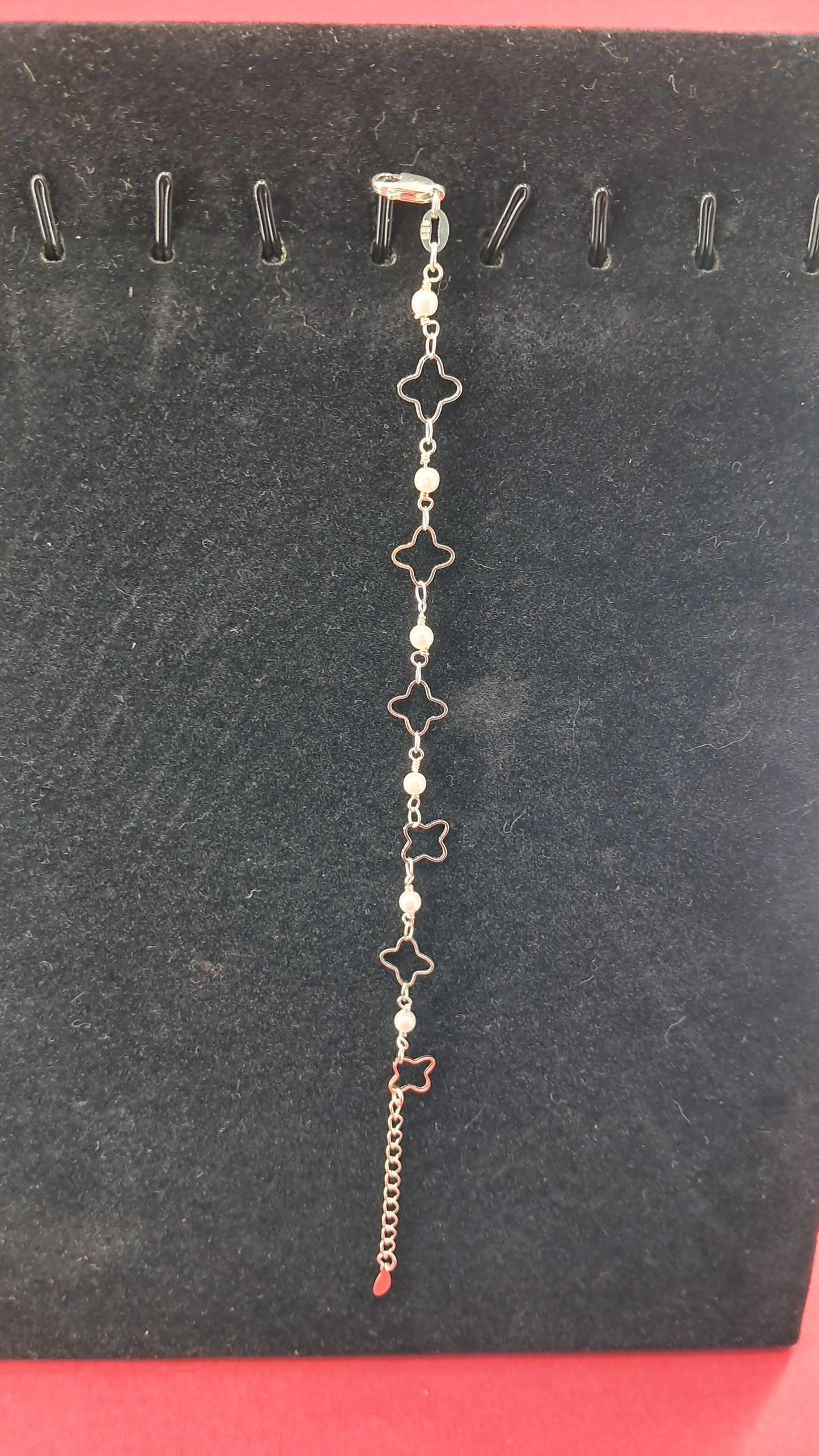 Pulsera Estrellas y Perlas en Plata 925