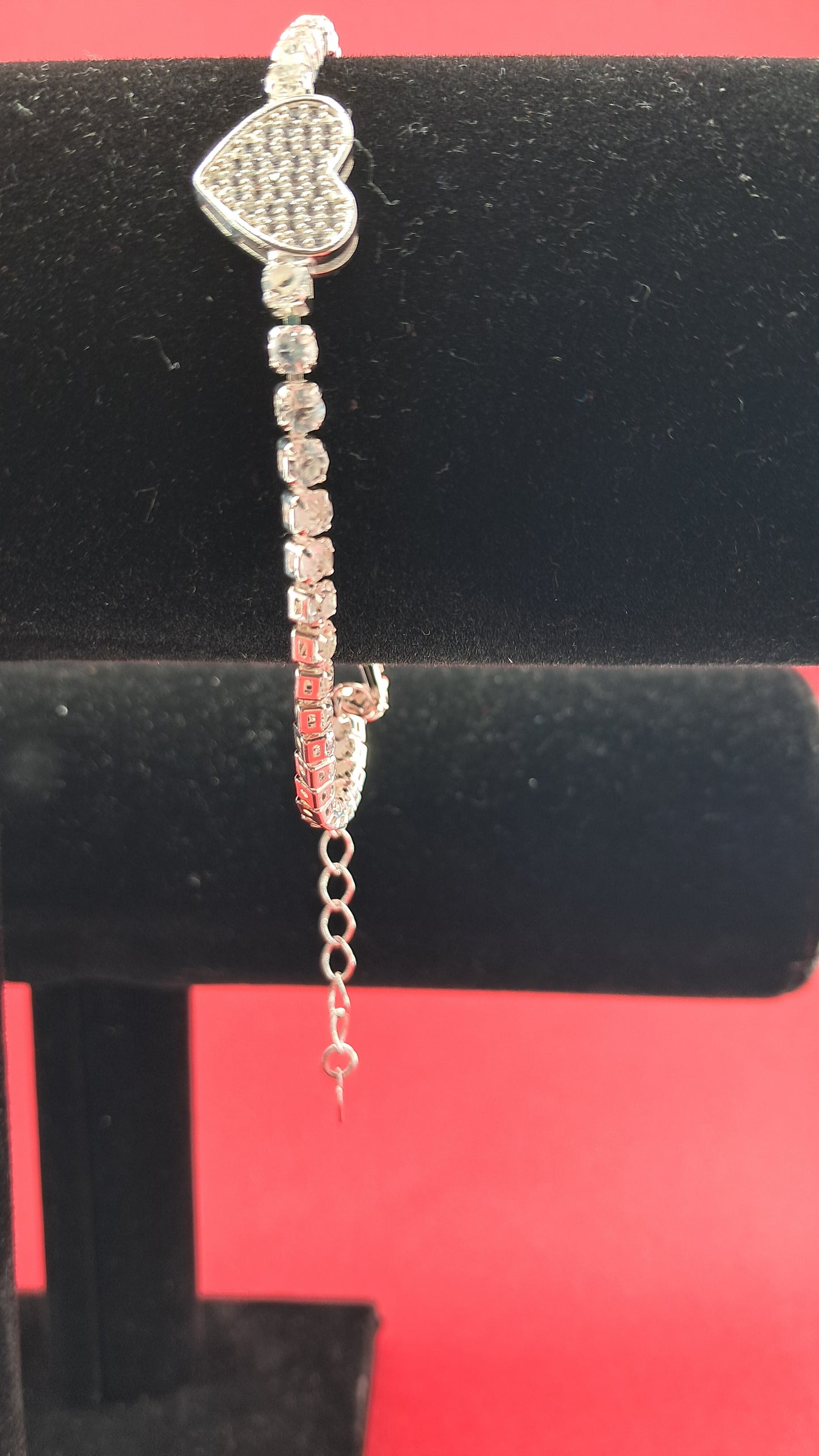 Pulsera Plata 925 — Corazón con Circonitas