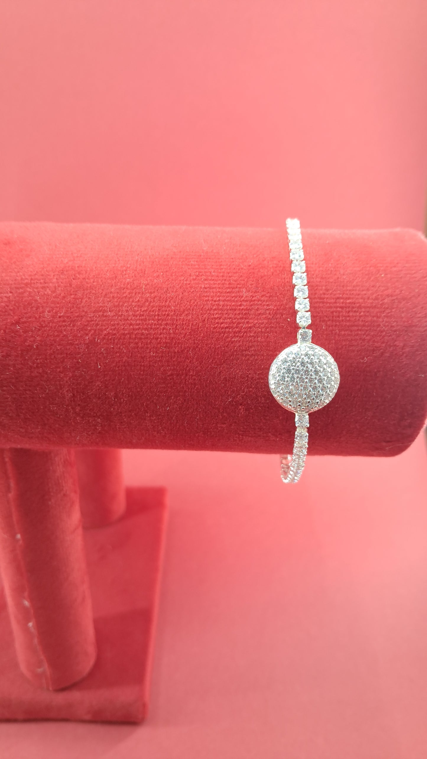 Pulsera Plata 925 — Esfera Pavé de Circonitas