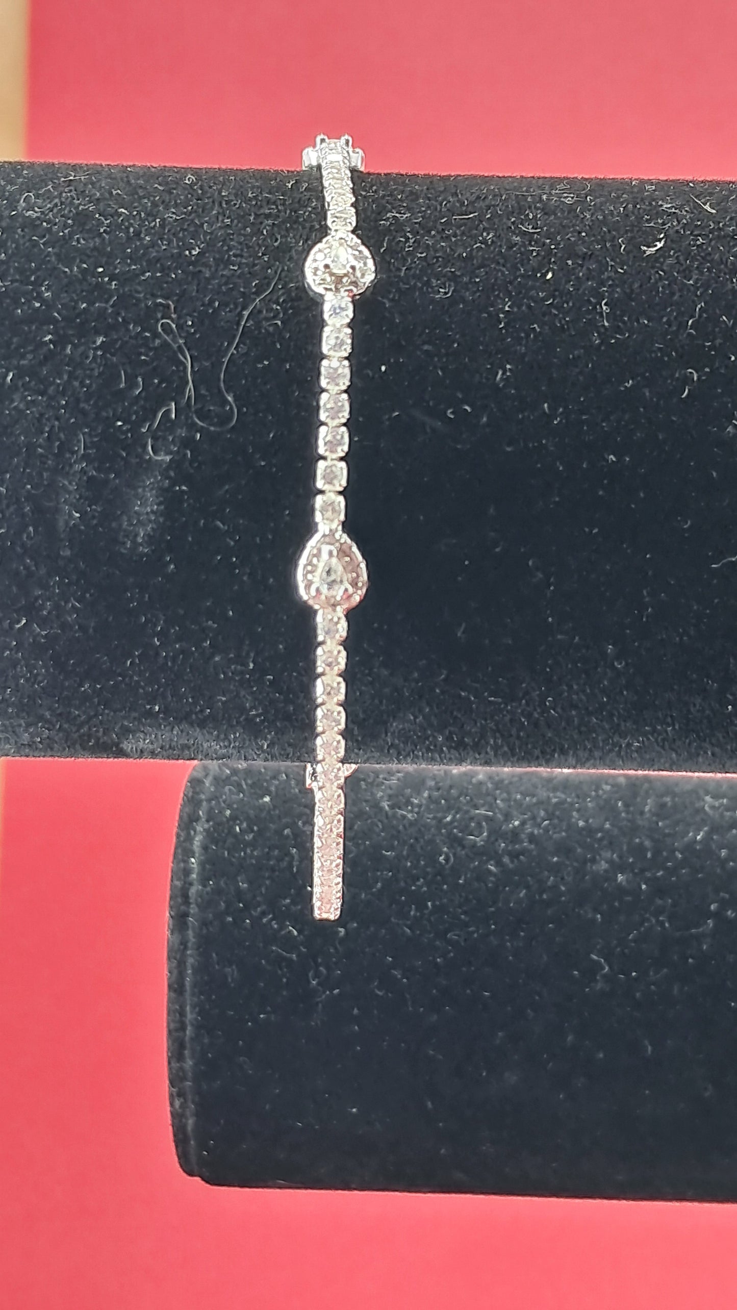 Pulsera Plata 925 — Gotas y Circonitas