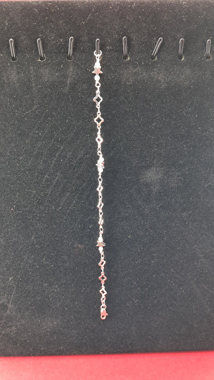 Pulsera Estrellas y Tréboles en Plata 925