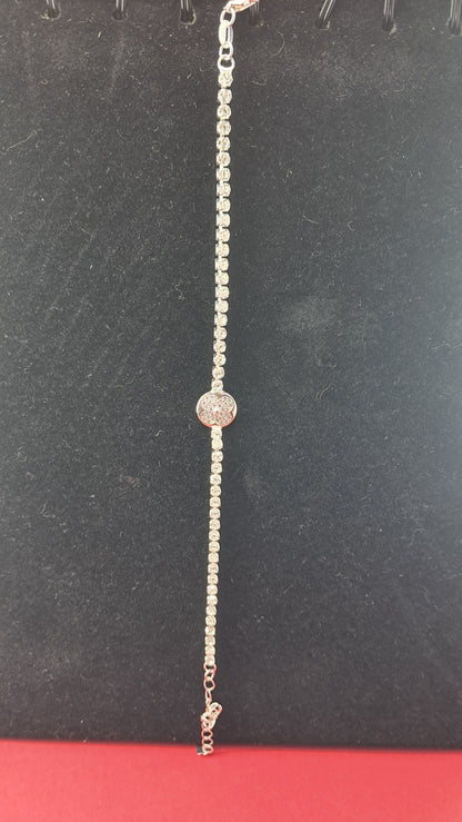 Pulsera Plata 925 — Trébol Pavé y Circonitas