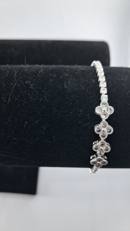 Pulsera Plata 925 — Tréboles Pavé de Circonitas