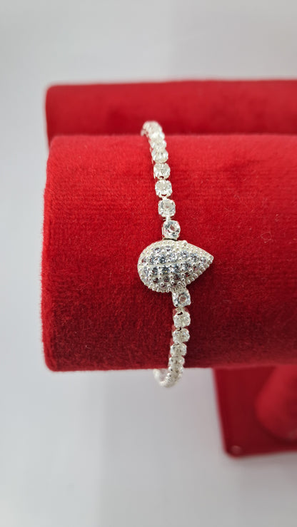 Pulsera Plata 925 — Gota Pavé de Circonitas