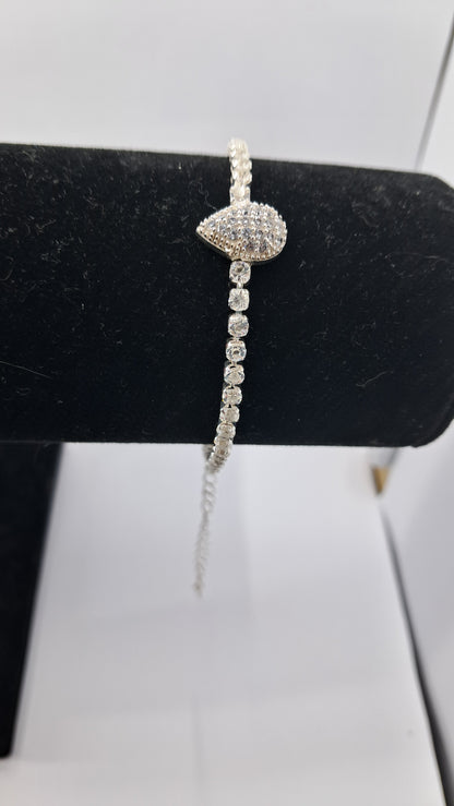 Pulsera Plata 925 — Gota Pavé de Circonitas