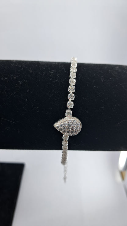 Pulsera Plata 925 — Gota Pavé de Circonitas
