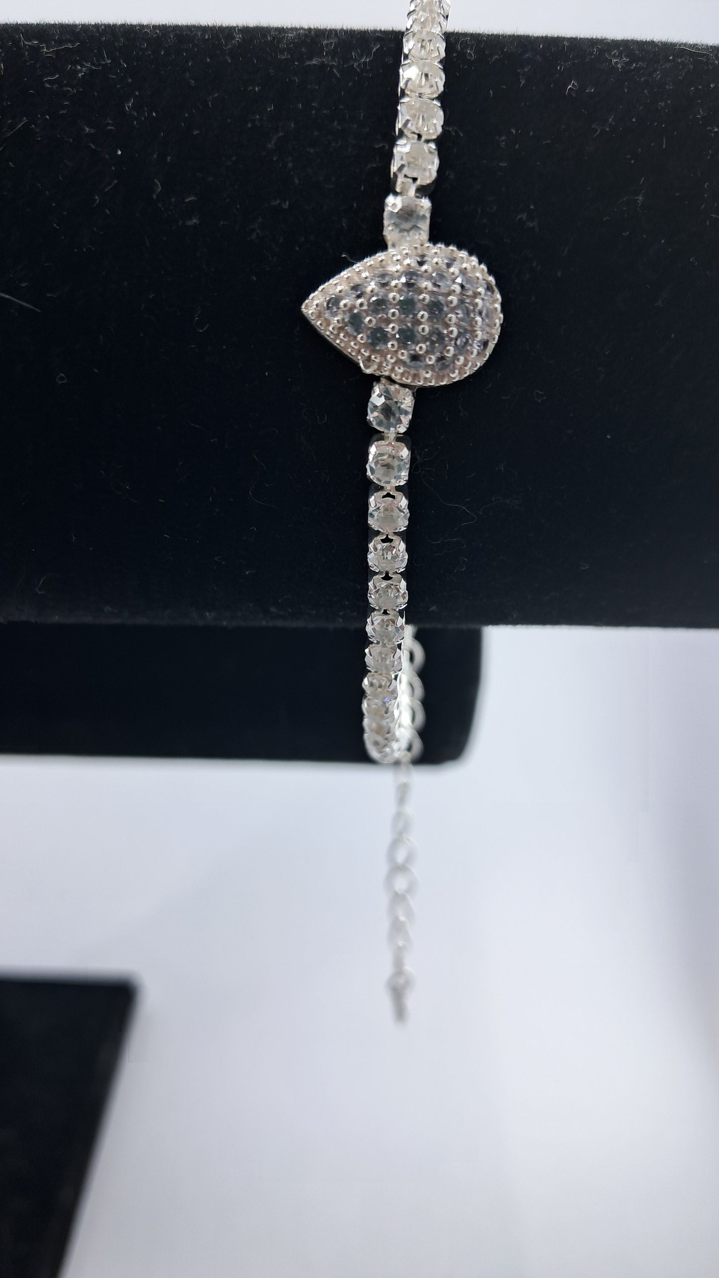 Pulsera Plata 925 — Gota Pavé de Circonitas