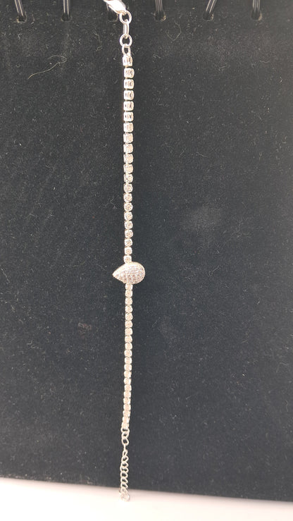 Pulsera Plata 925 — Gota Pavé de Circonitas