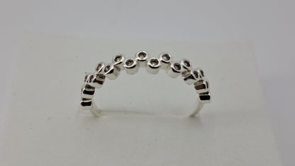 Anillo Corona de Circonitas Negros - Plata 925
