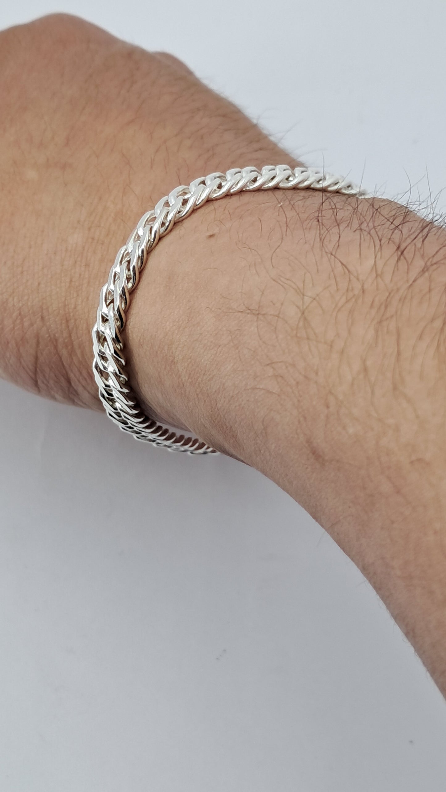 Pulsera Cubana Imperio - Plata 925