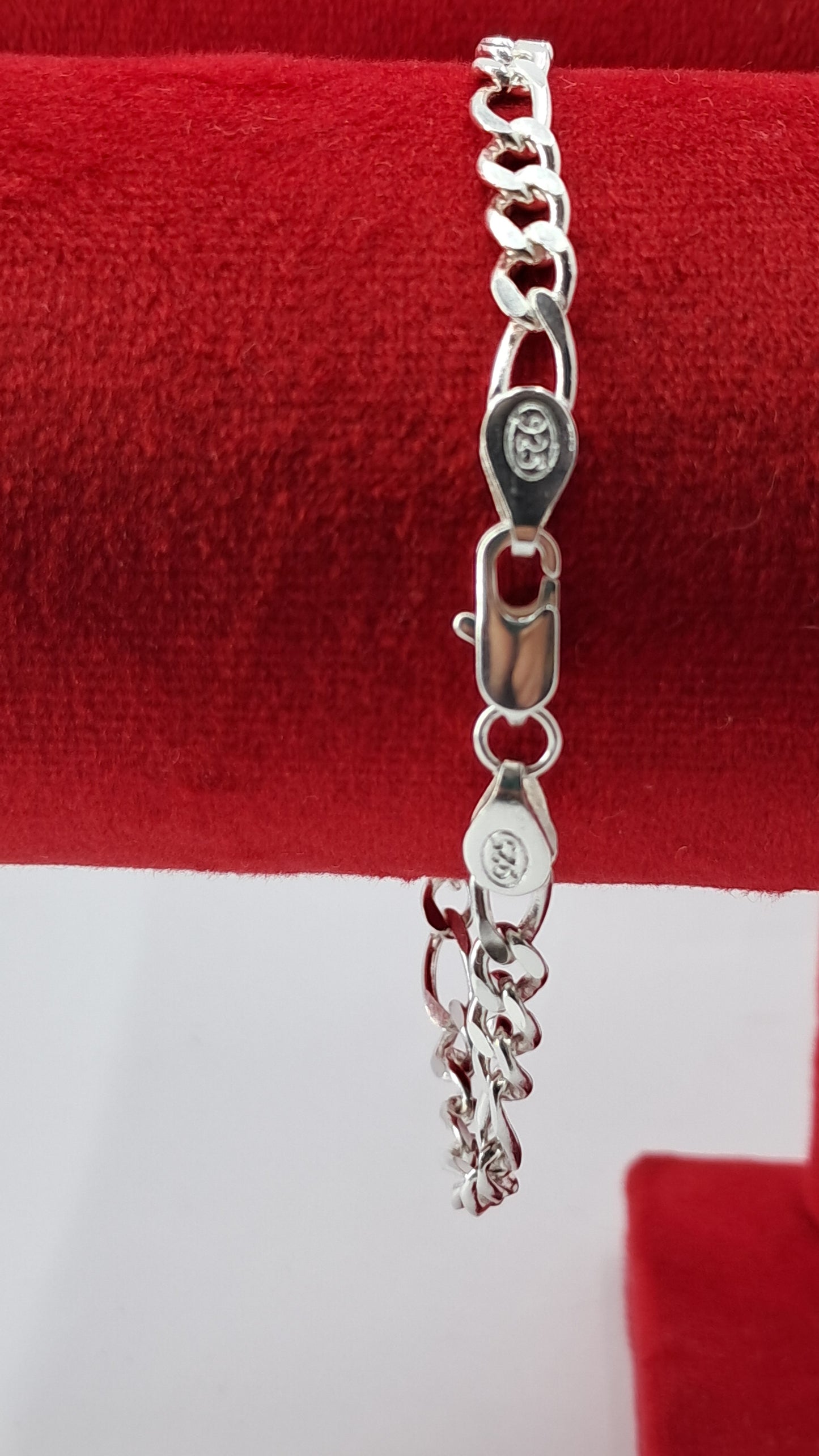 Pulsera Figaro Executive - Plata 925 - 3 mm Ancho - 10.5 cm Largo