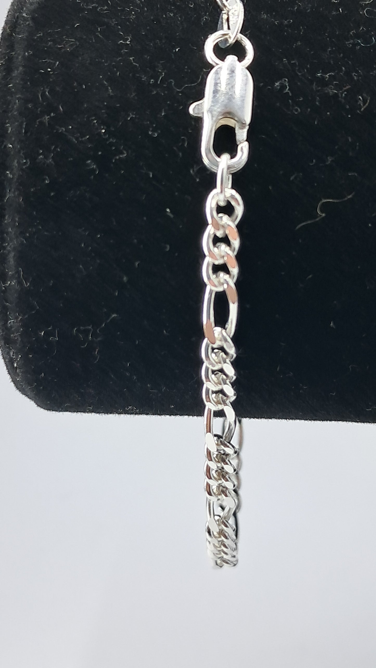 Pulsera Figaro Executive - Plata 925 - 3 mm Ancho - 10.5 cm Largo