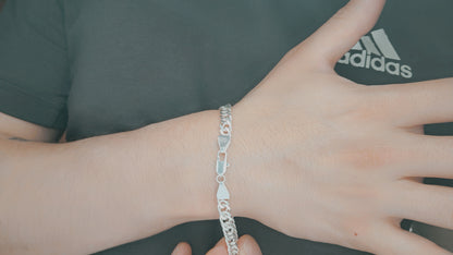 Pulsera Cubana Imperio - Plata 925