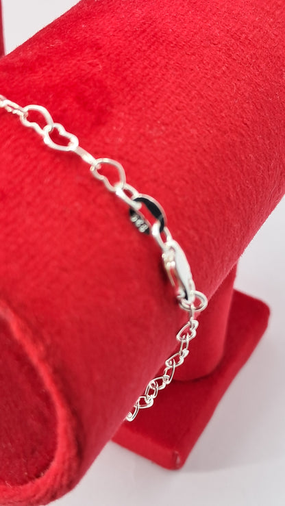 Pulsera Corazones Flotantes - Plata 925
