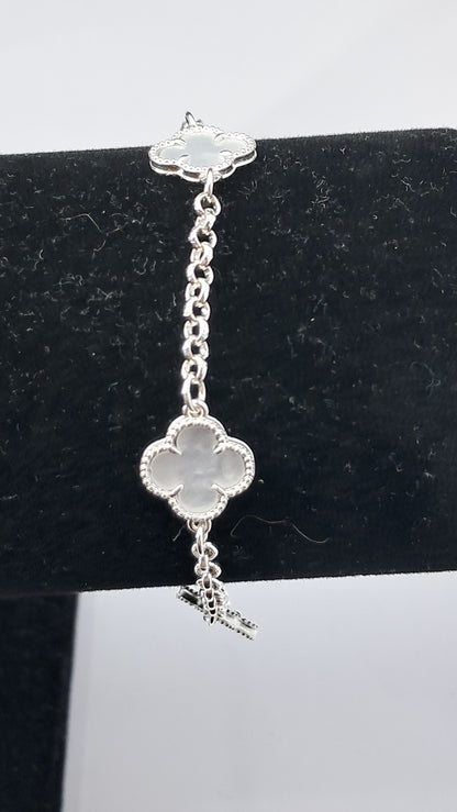 Pulsera Trébol de la Fortuna Deluxe - Plata 925