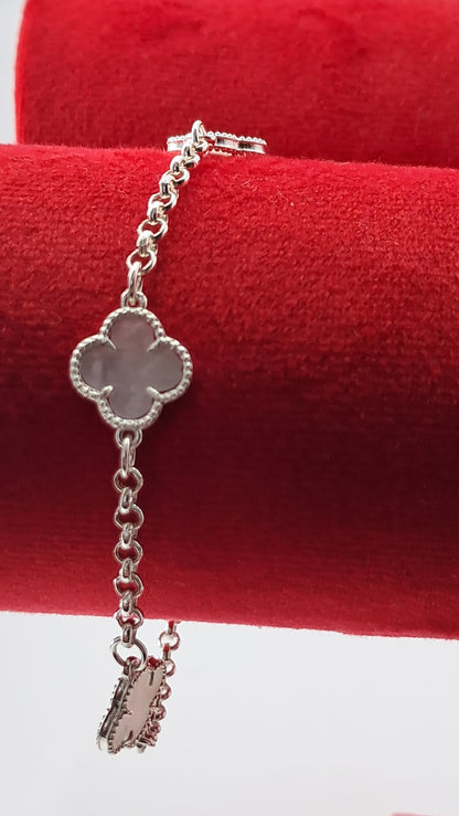 Pulsera Trébol de la Fortuna Deluxe - Plata 925