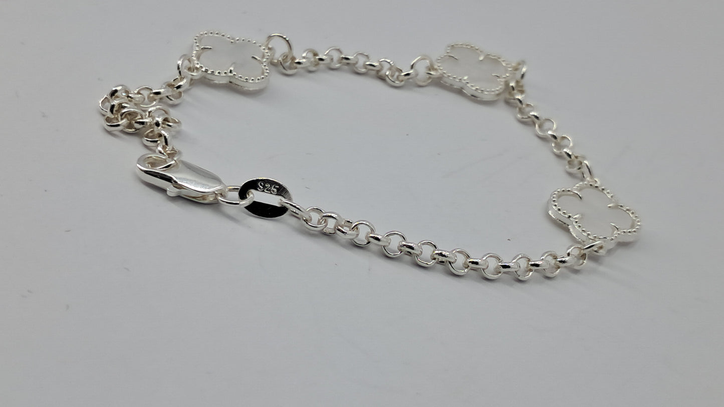 Pulsera Trébol de la Fortuna Deluxe - Plata 925