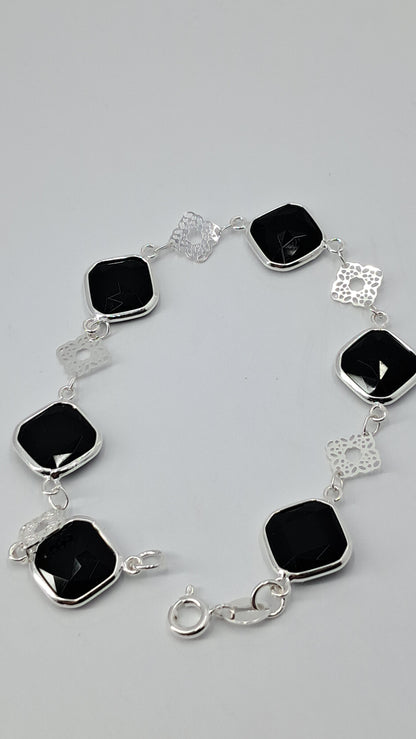 Pulsera Alhambra Noir - Plata 925