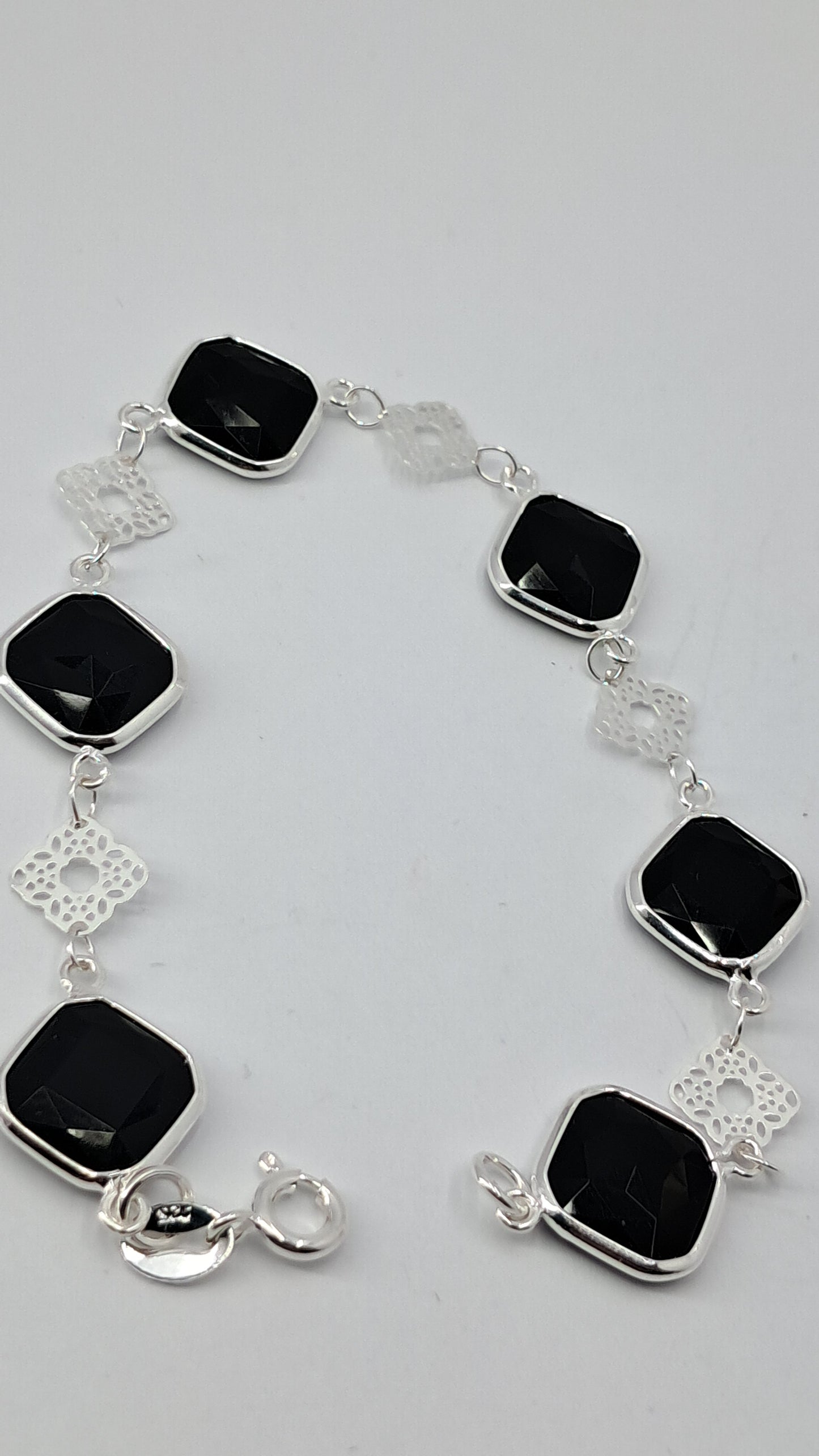 Pulsera Alhambra Noir - Plata 925