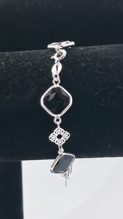 Pulsera Alhambra Noir - Plata 925