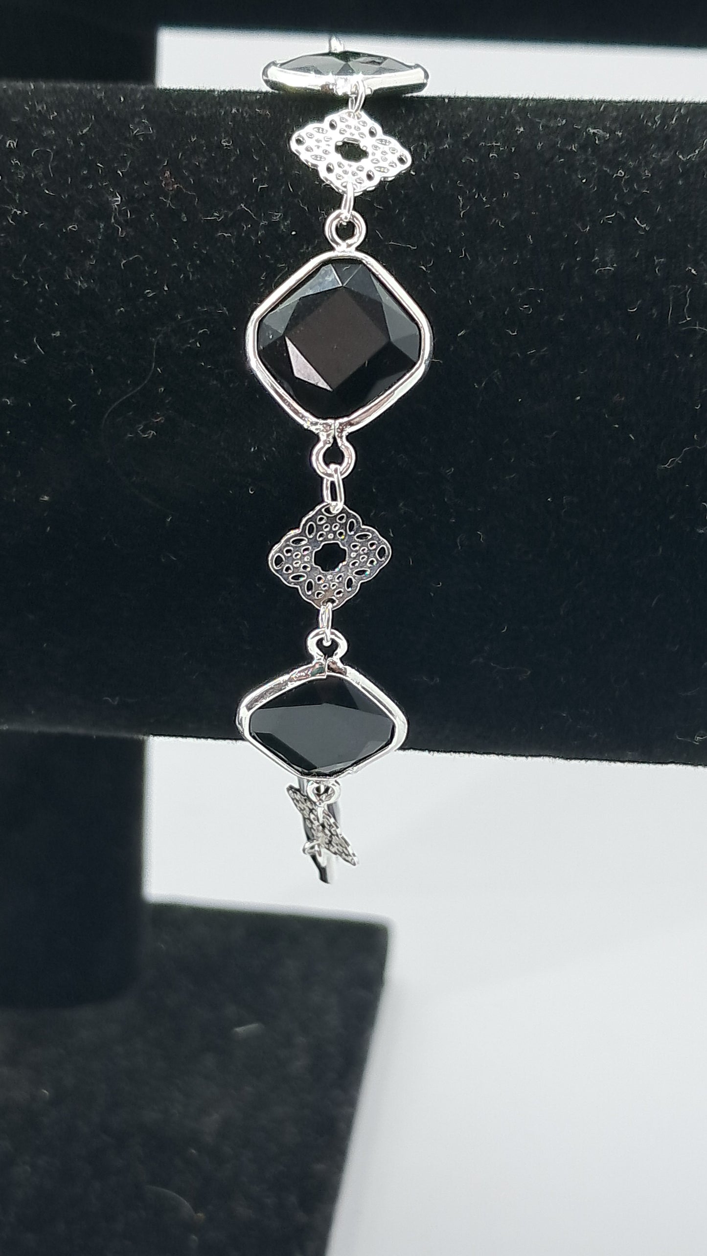 Pulsera Alhambra Noir - Plata 925