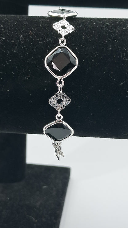 Pulsera Alhambra Noir - Plata 925