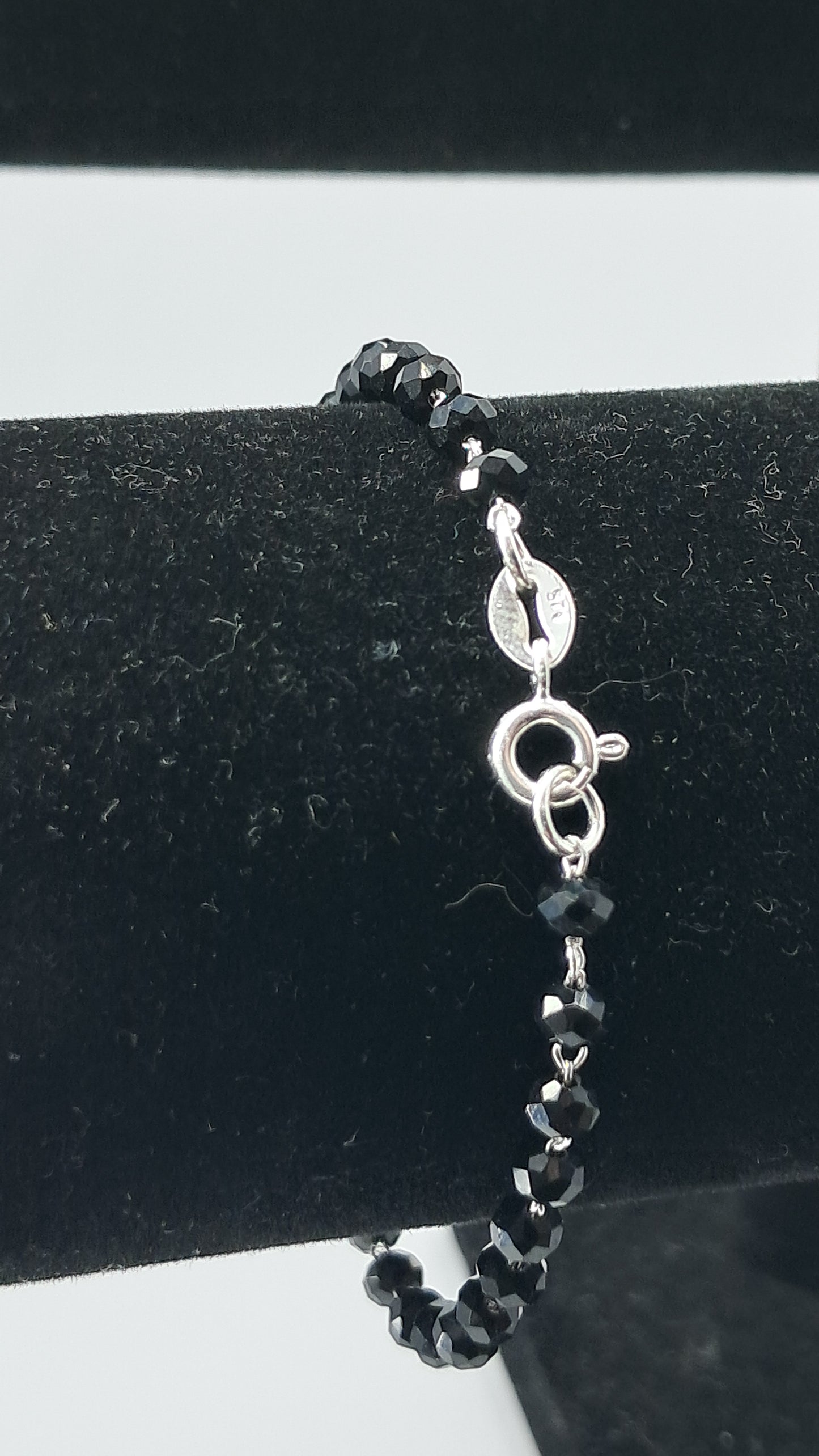 Pulsera Rosario Black Diamond - Plata 925