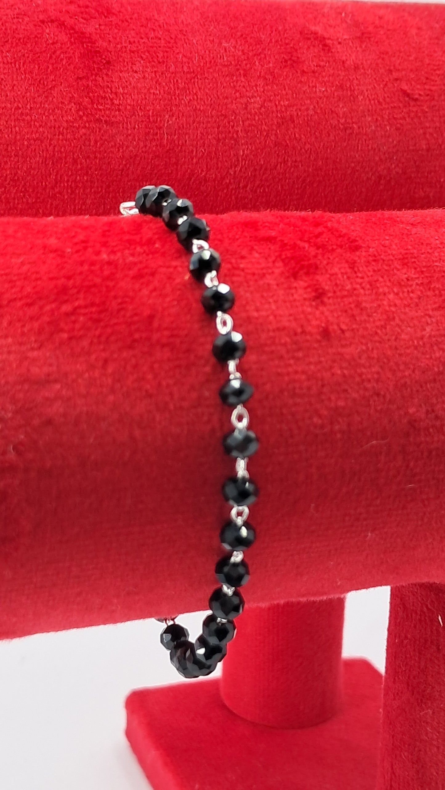 Pulsera Rosario Black Diamond - Plata 925