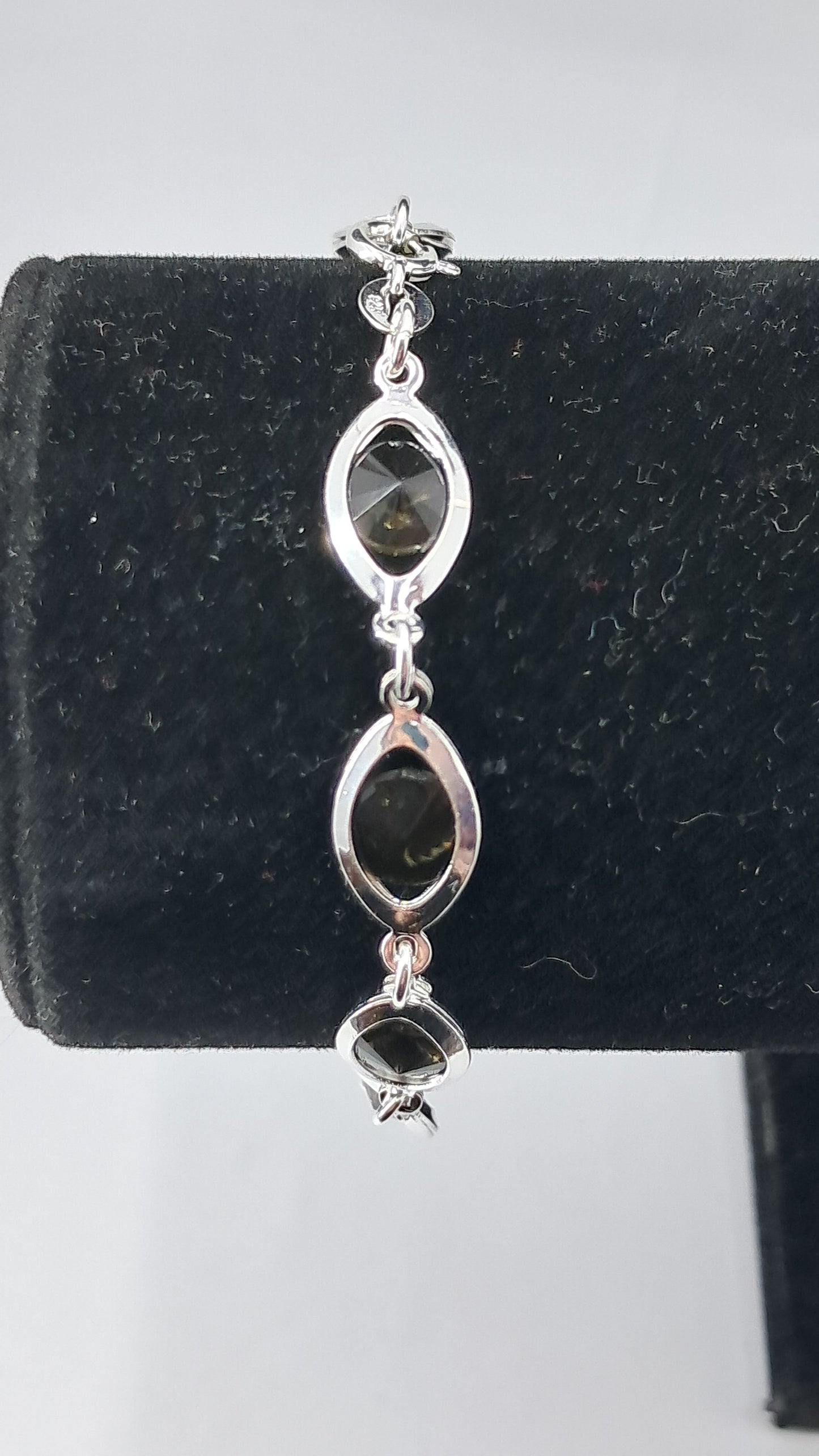 Pulsera Obsidiana Midnight - Plata 925