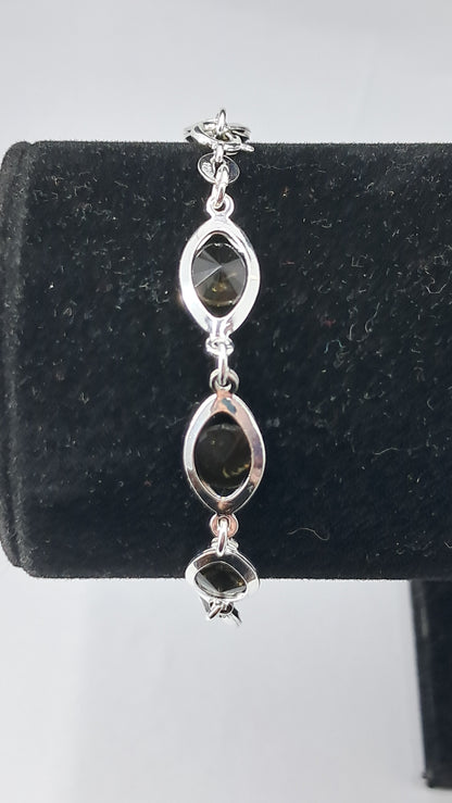 Pulsera Obsidiana Midnight - Plata 925