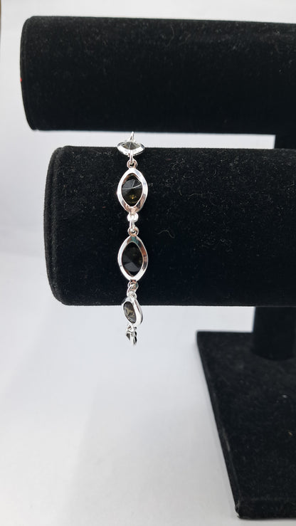 Pulsera Obsidiana Midnight - Plata 925